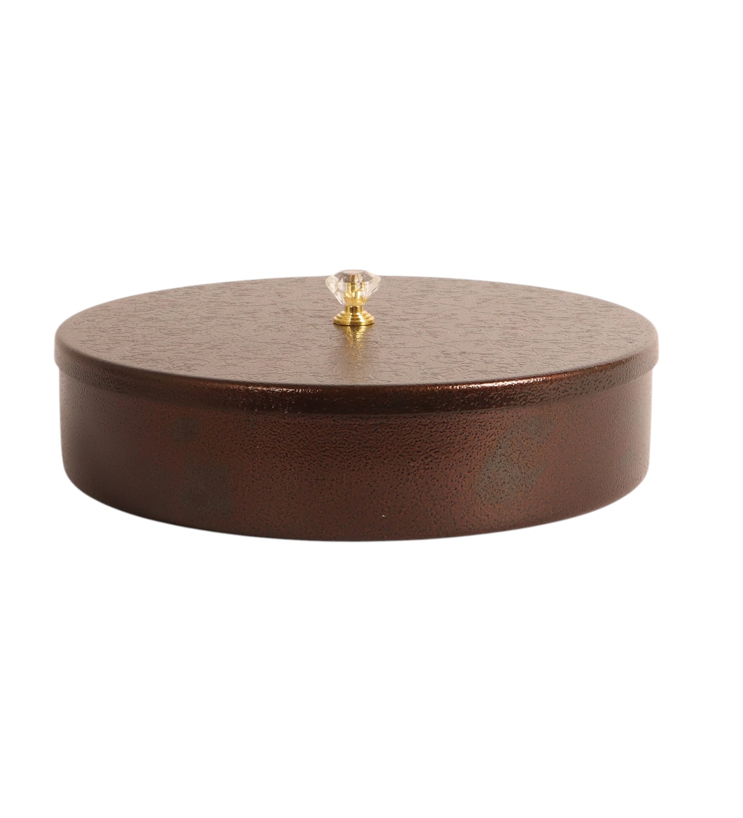 Gold Textured Dry Fruit Box With Lid