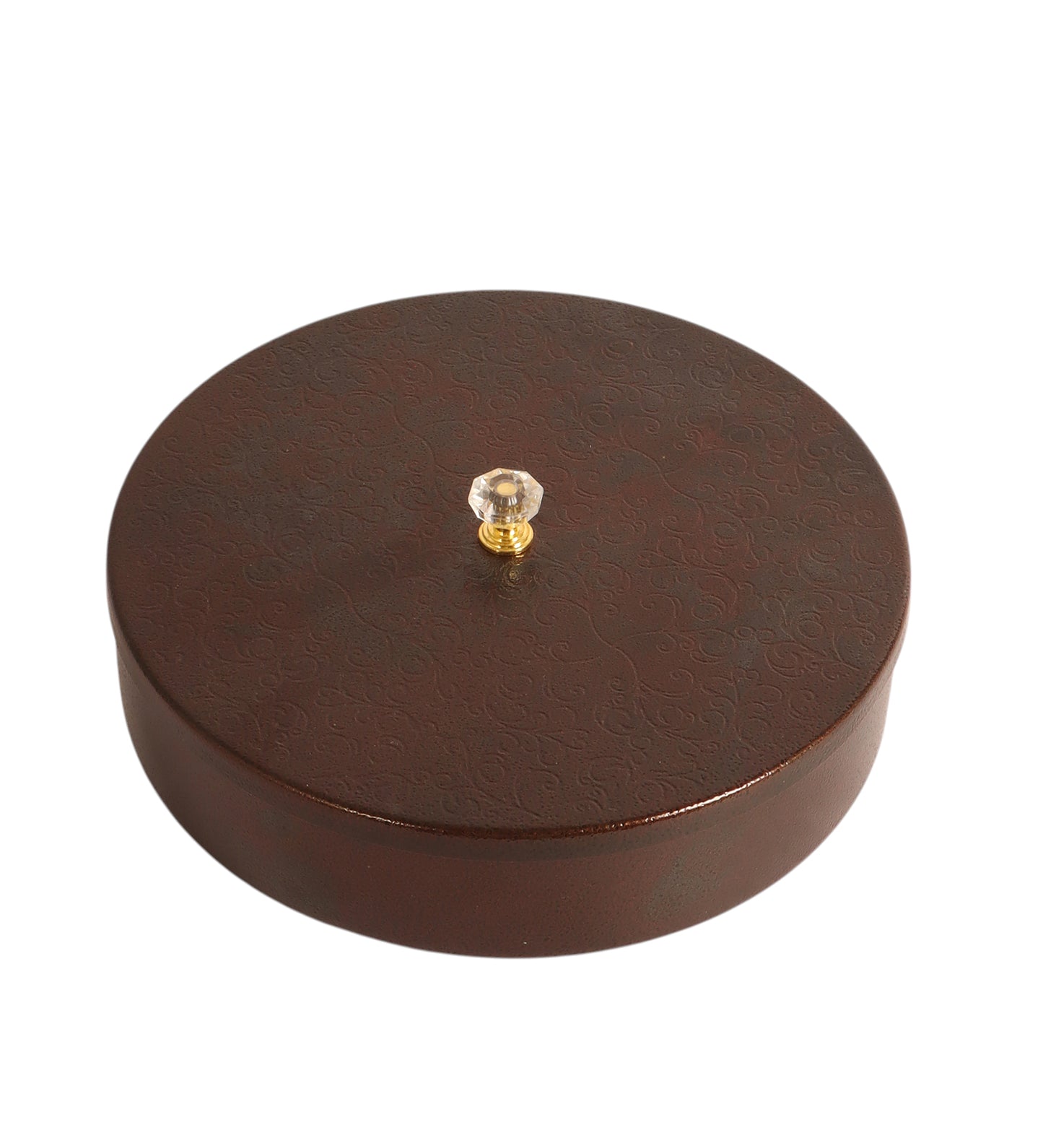 Gold Textured Dry Fruit Box With Lid