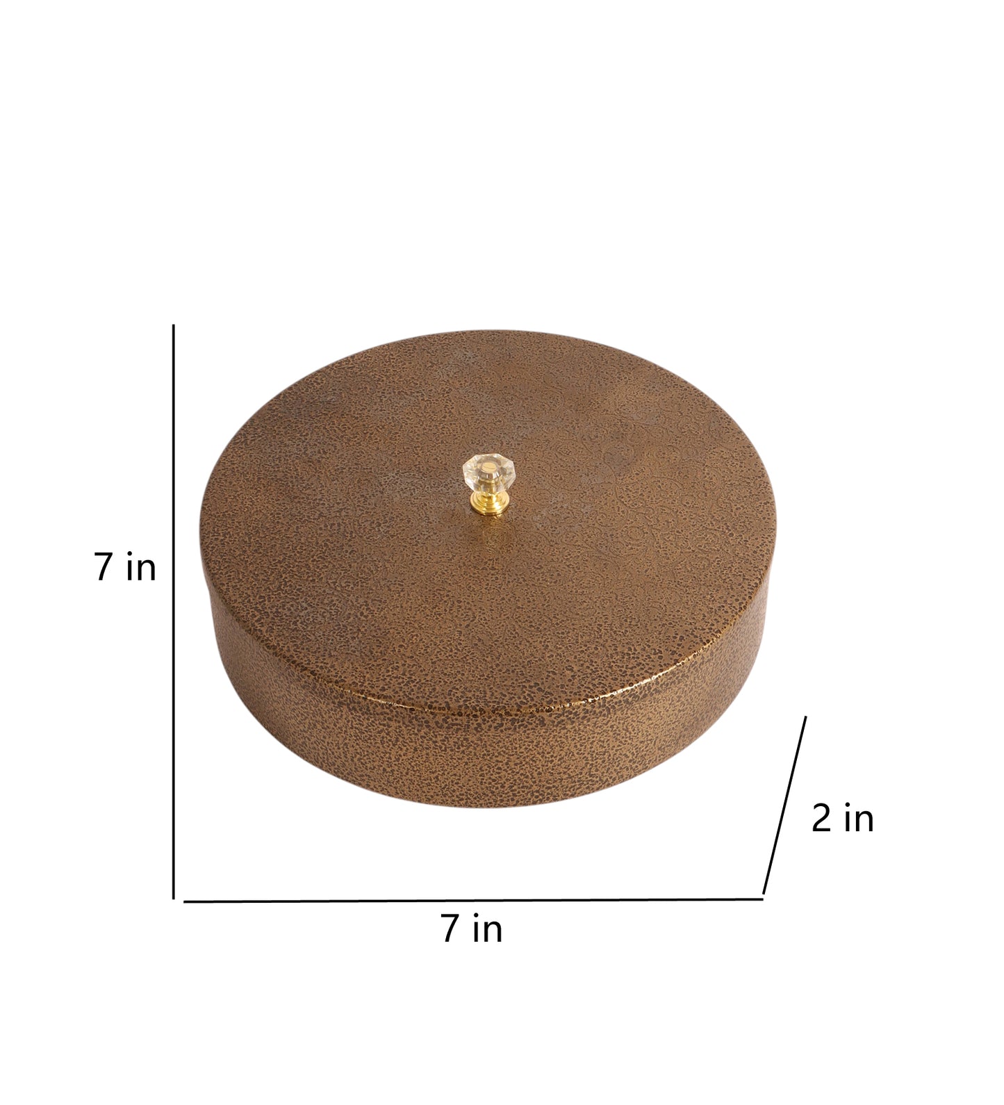 Copper Textured Dry Fruit Box With Lid