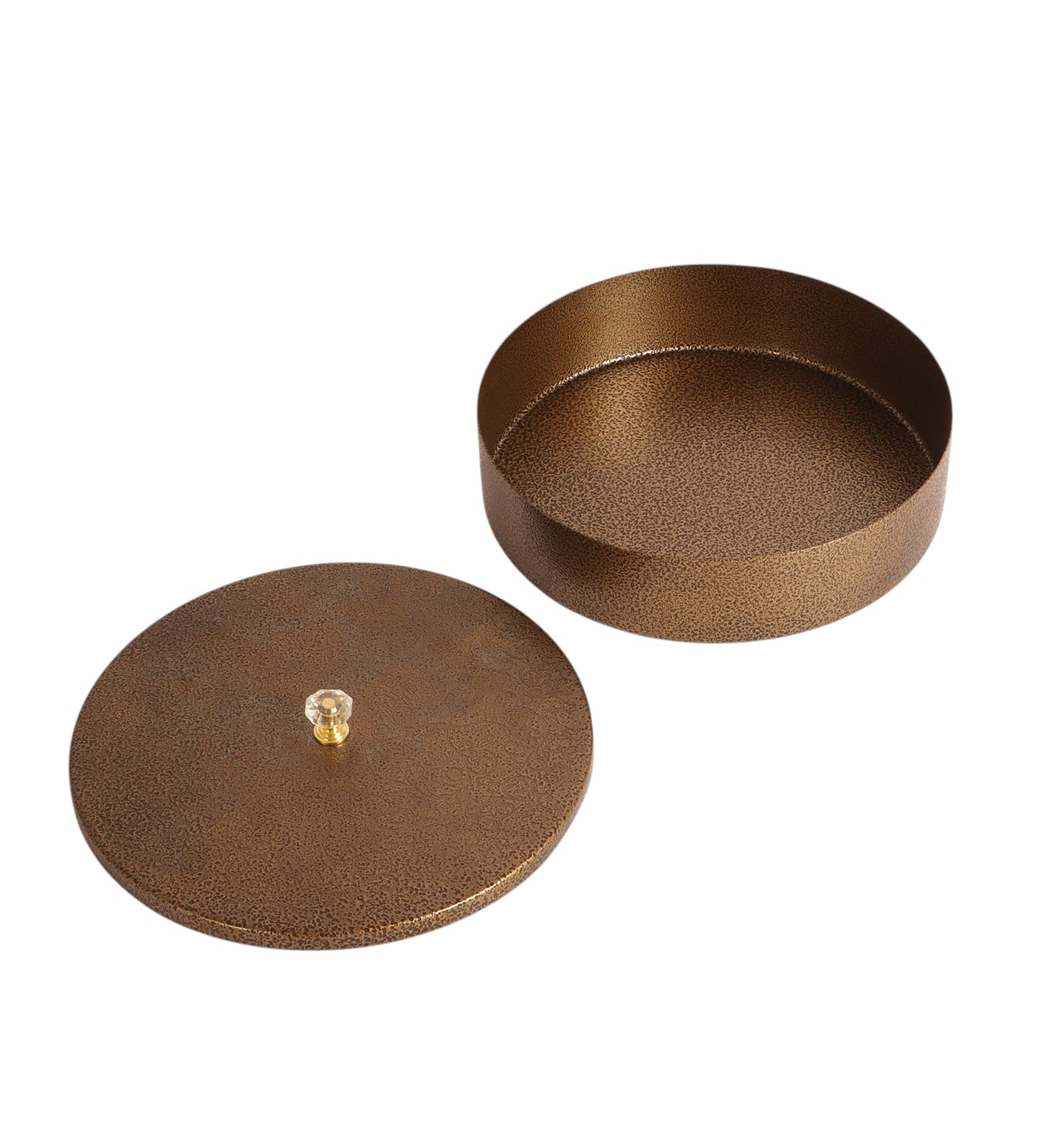 Copper Textured Dry Fruit Box With Lid