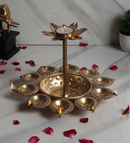 Dia Urli With Detachable Tealight Single