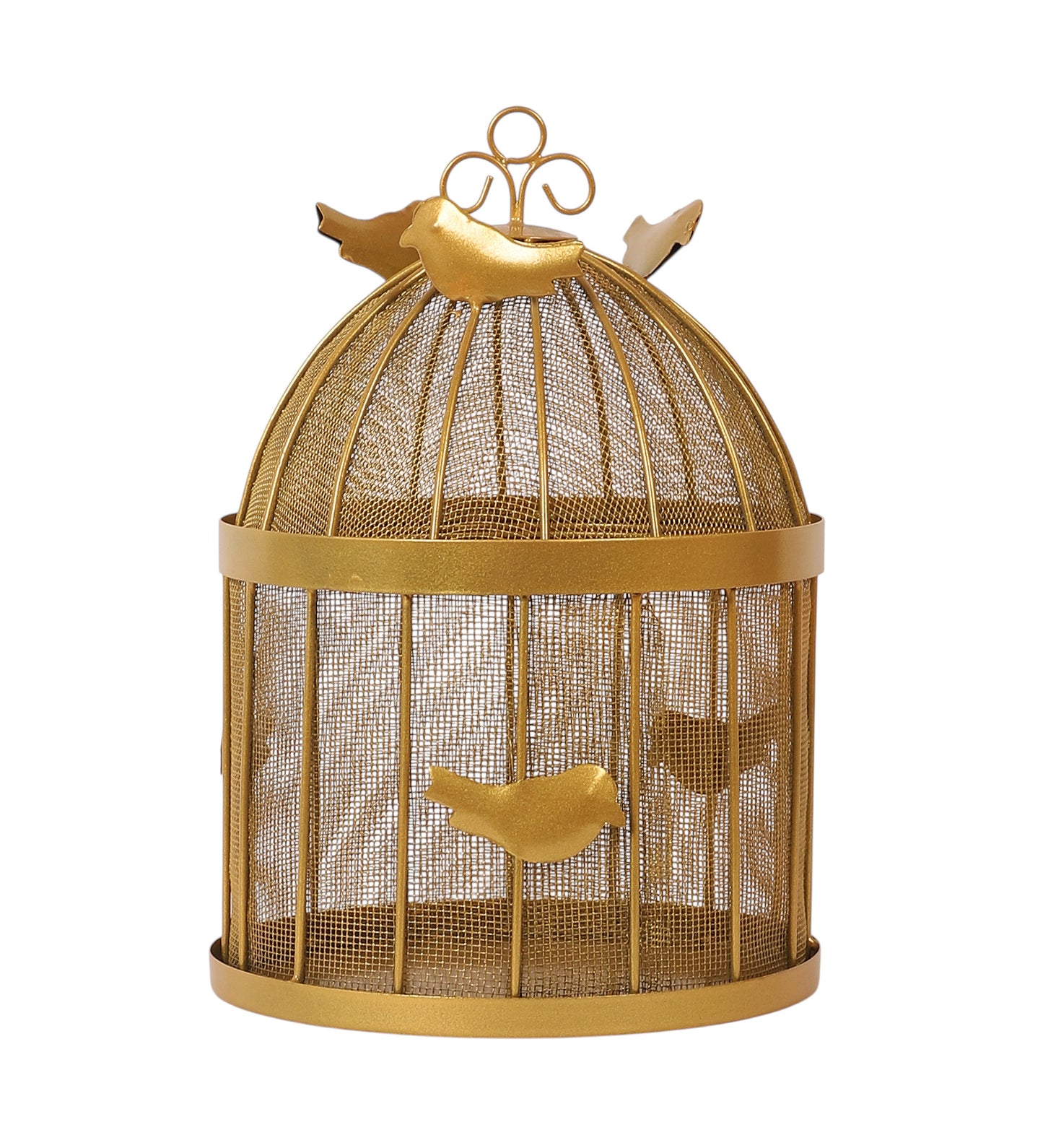 Gold Bird Fruit Cage Basket