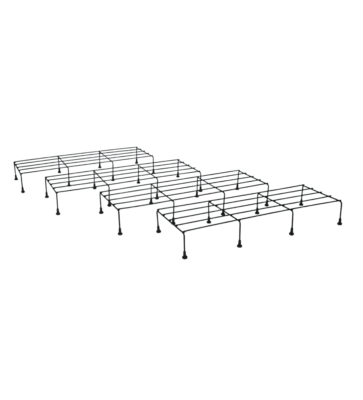 Black Pot Stand Set of 4