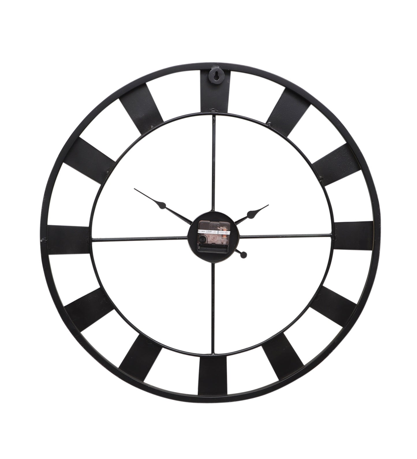 Round Numbers Multicolor Wall Clock
