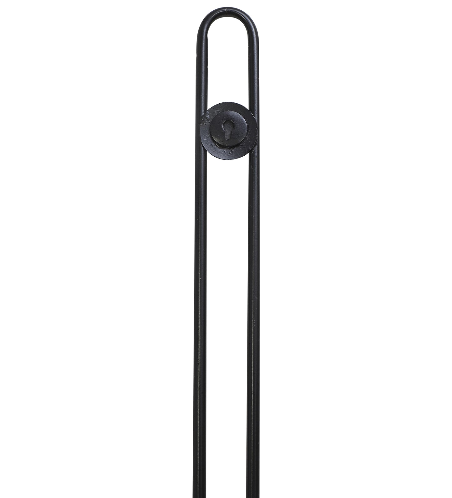 Long Striped Black Wall Clock