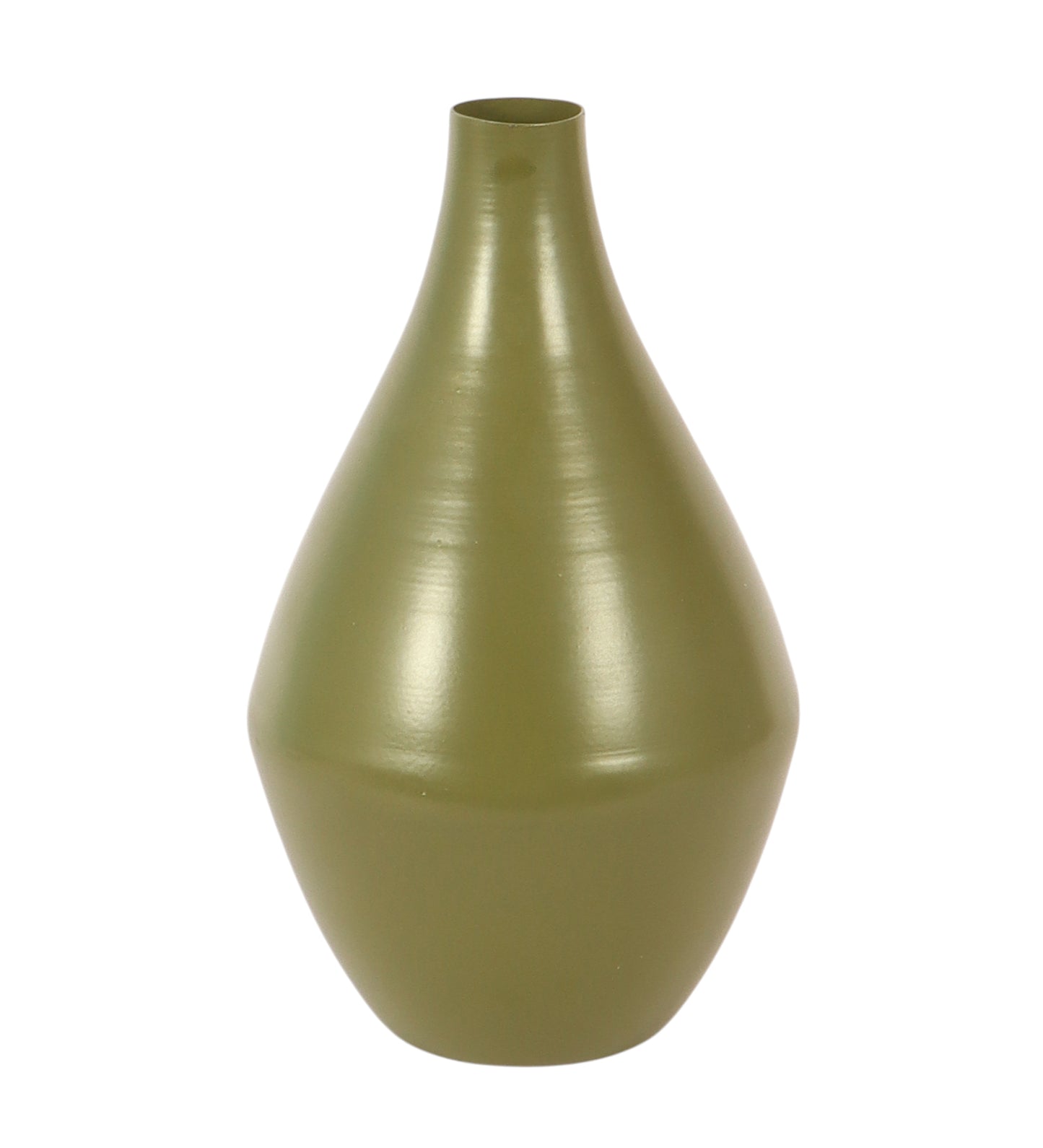 Bottle Green Metal Flower Pot