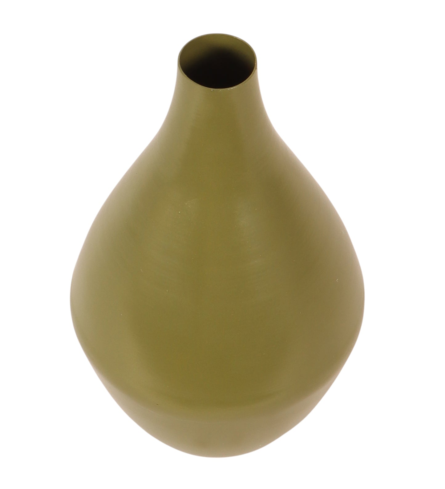 Bottle Green Metal Flower Pot