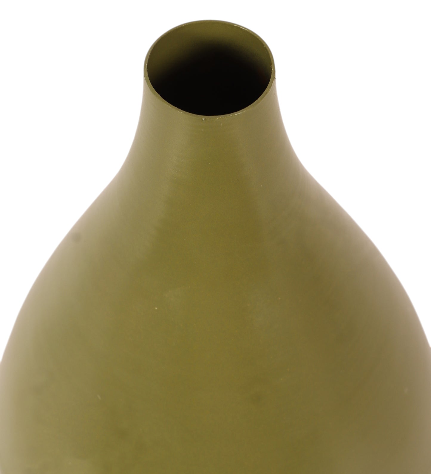 Bottle Green Metal Flower Pot