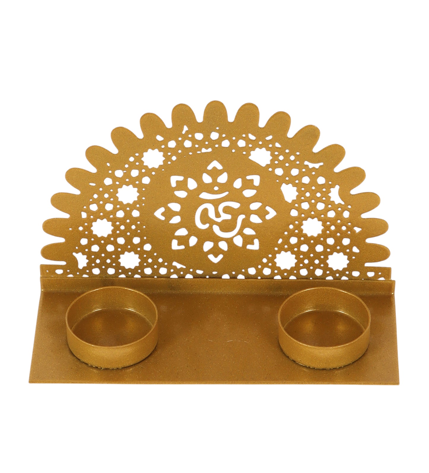Om Metal Tealight Holder Single