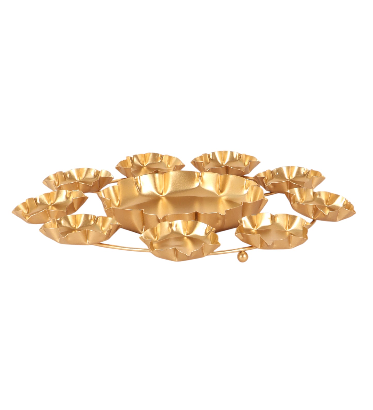 Metal Flower Nine Way Urli