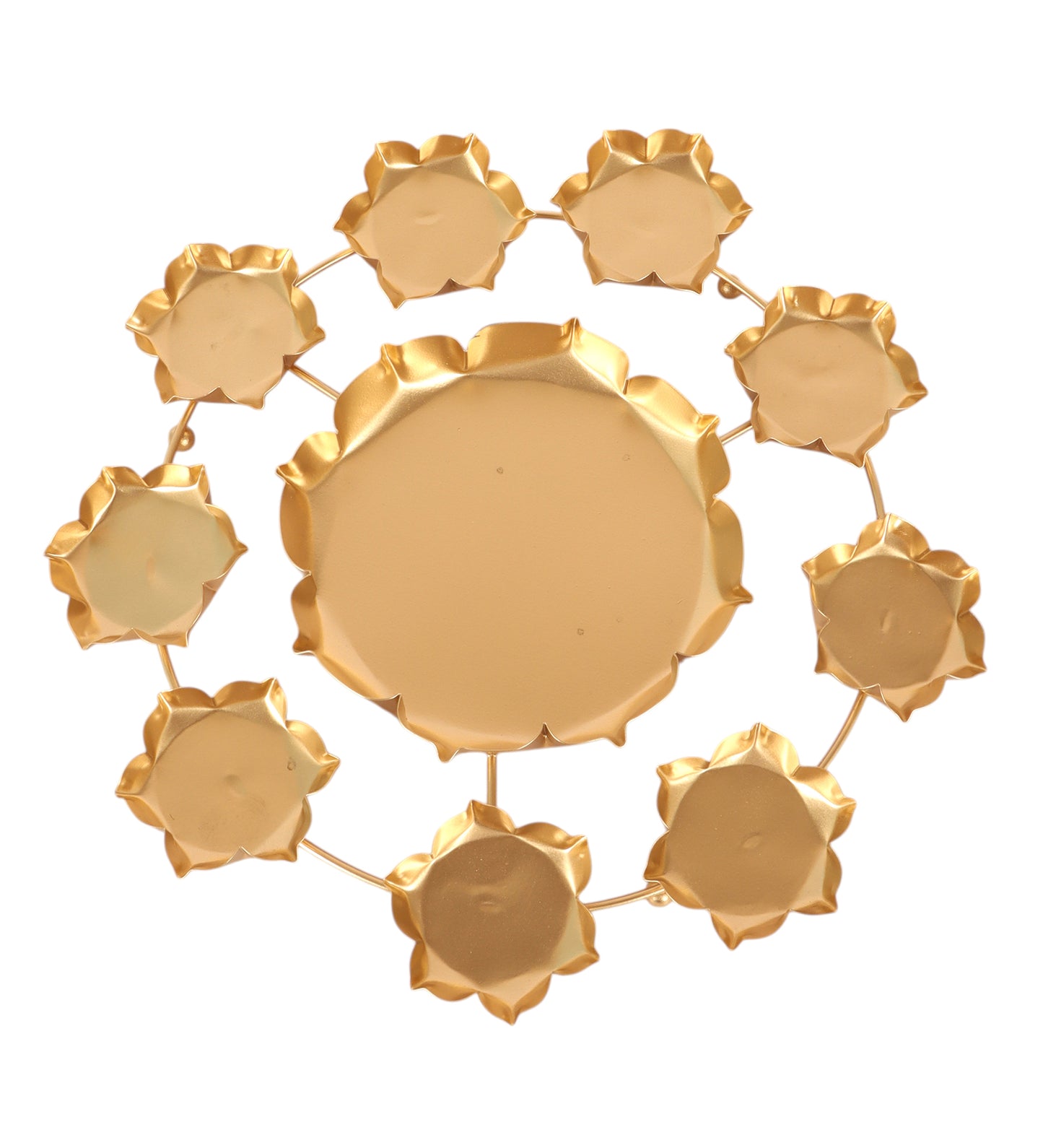 Metal Flower Nine Way Urli