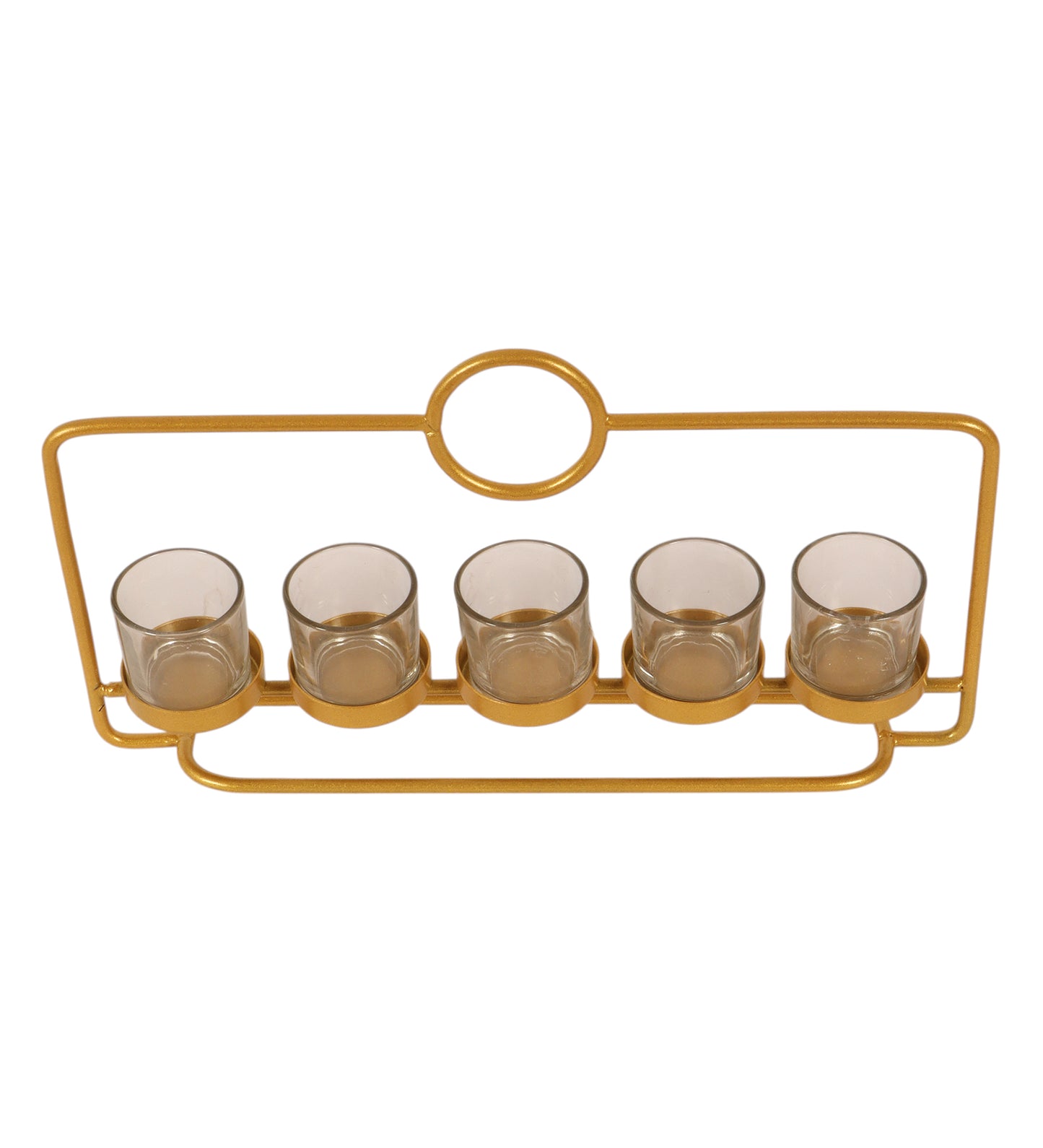 Metal & Glass Rectangular Tealight Holder