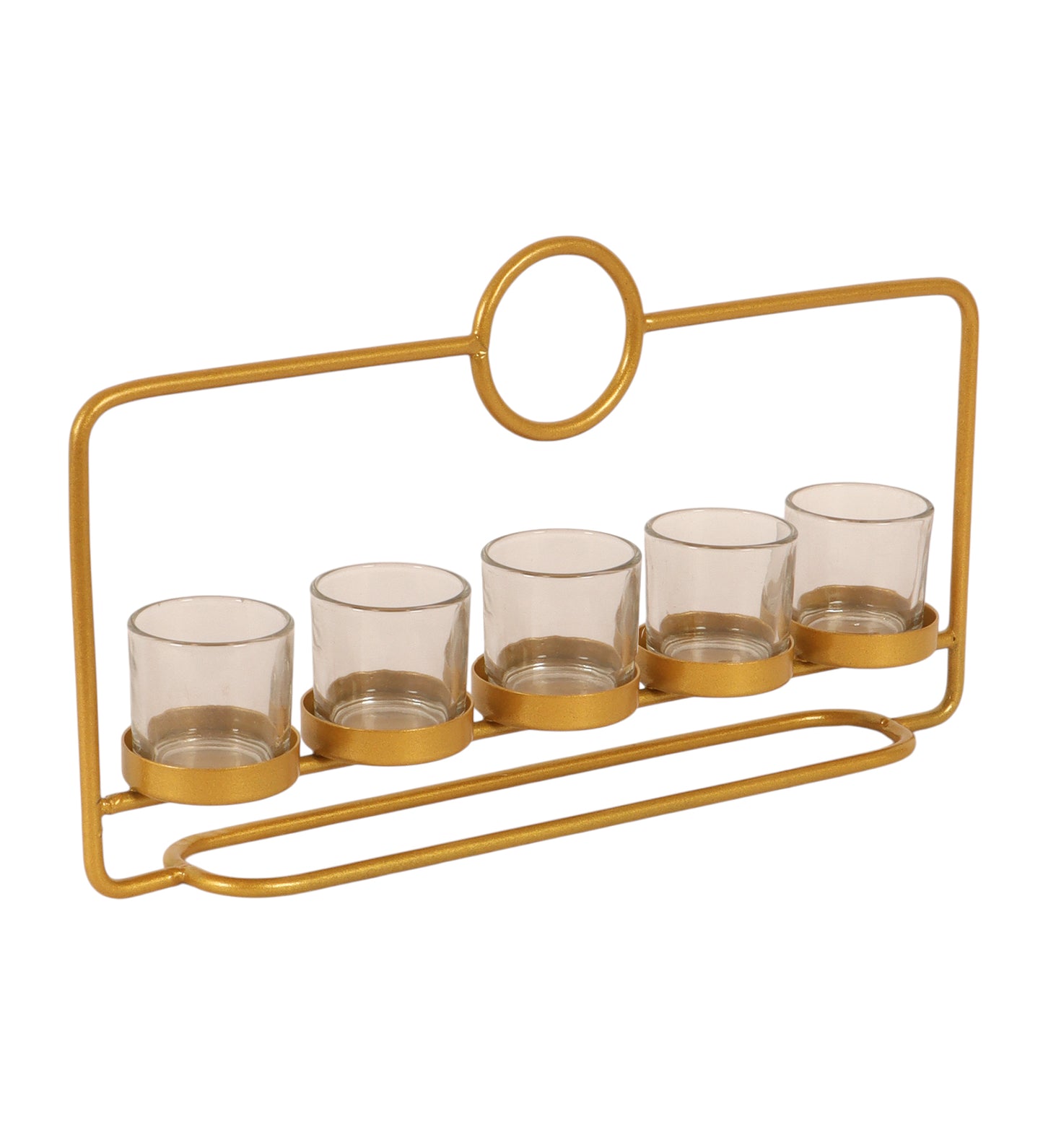 Metal & Glass Rectangular Tealight Holder