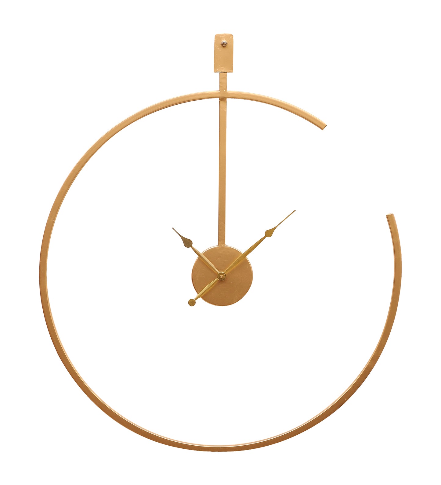 Gold Half Ring Clock