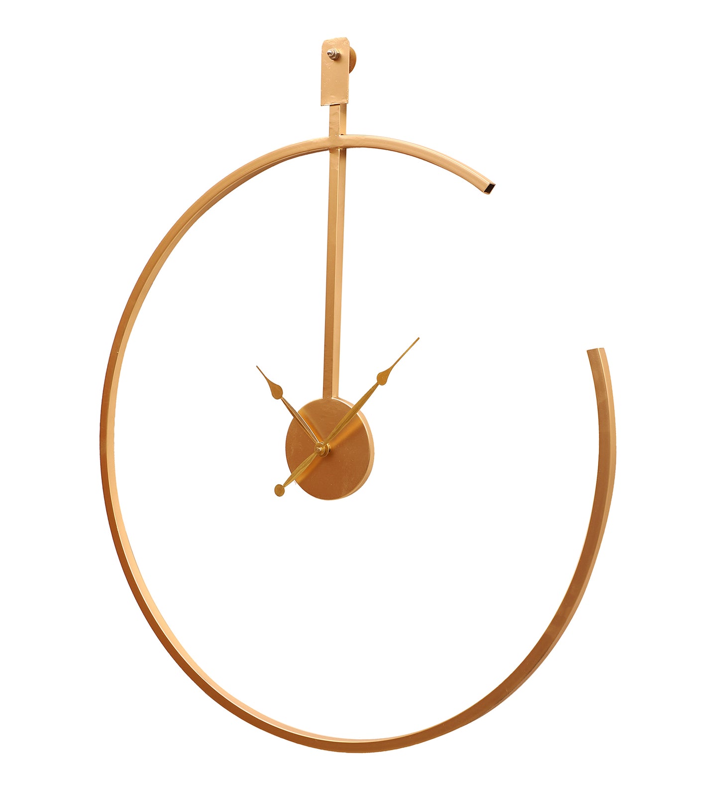 Gold Half Ring Clock