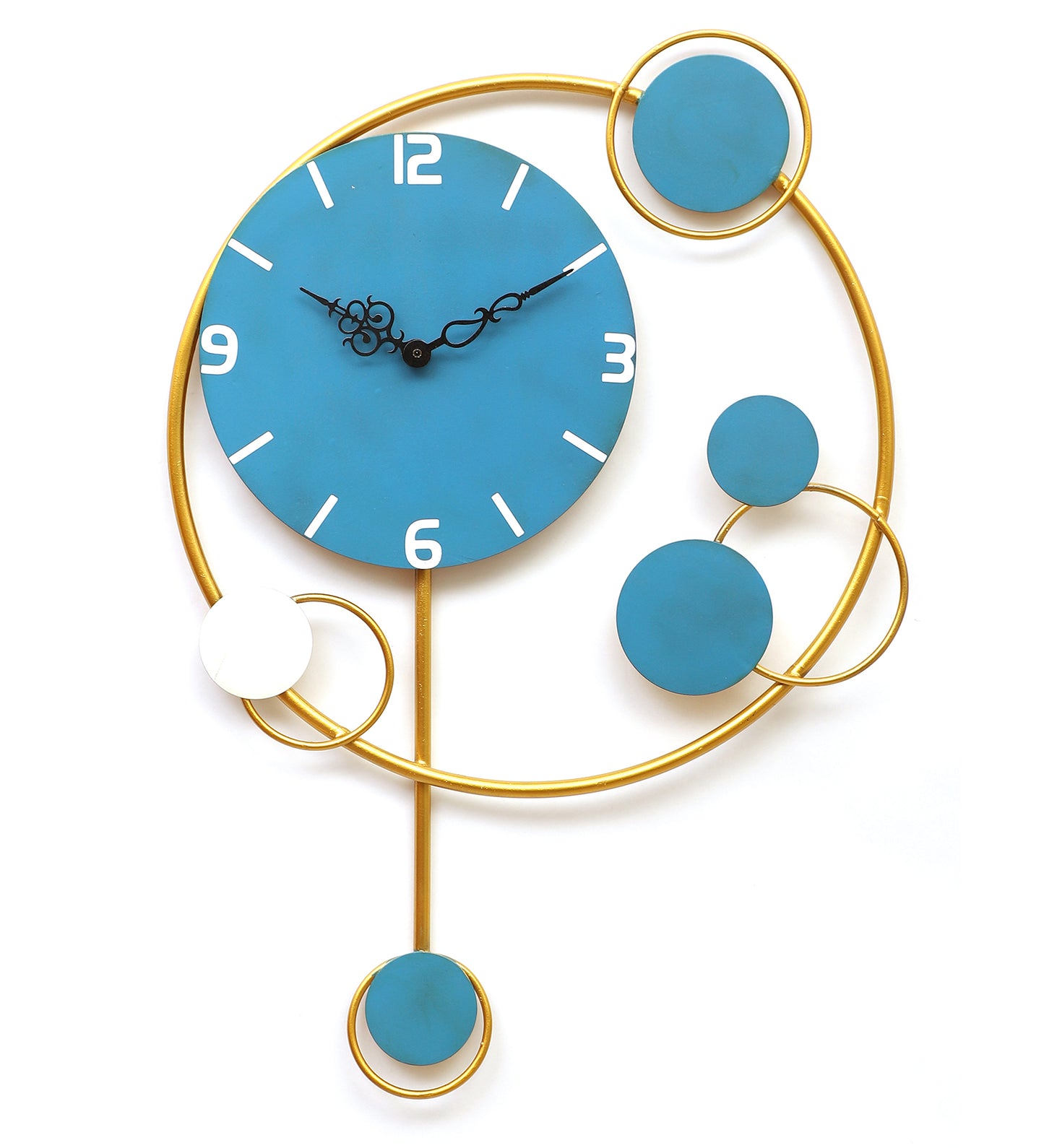 Green & Gold Pendulam Clock