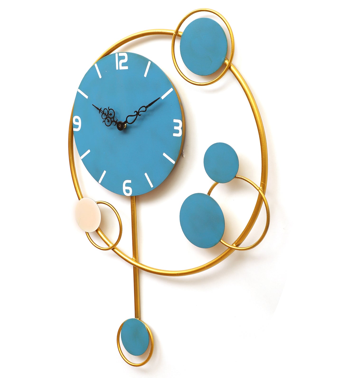 Green & Gold Pendulam Clock