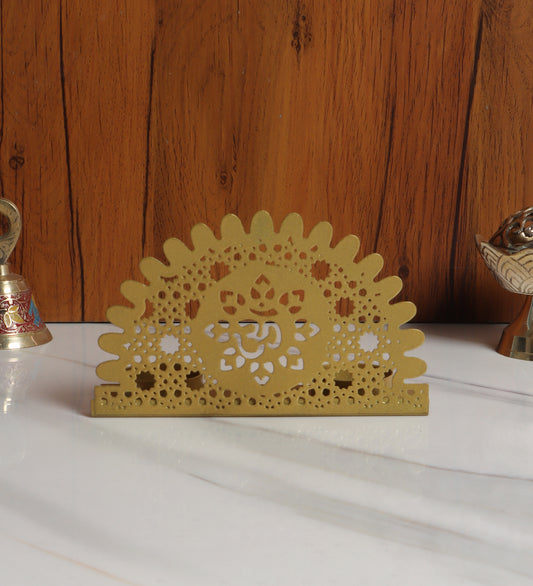 Om Metal Tealight Holder Single