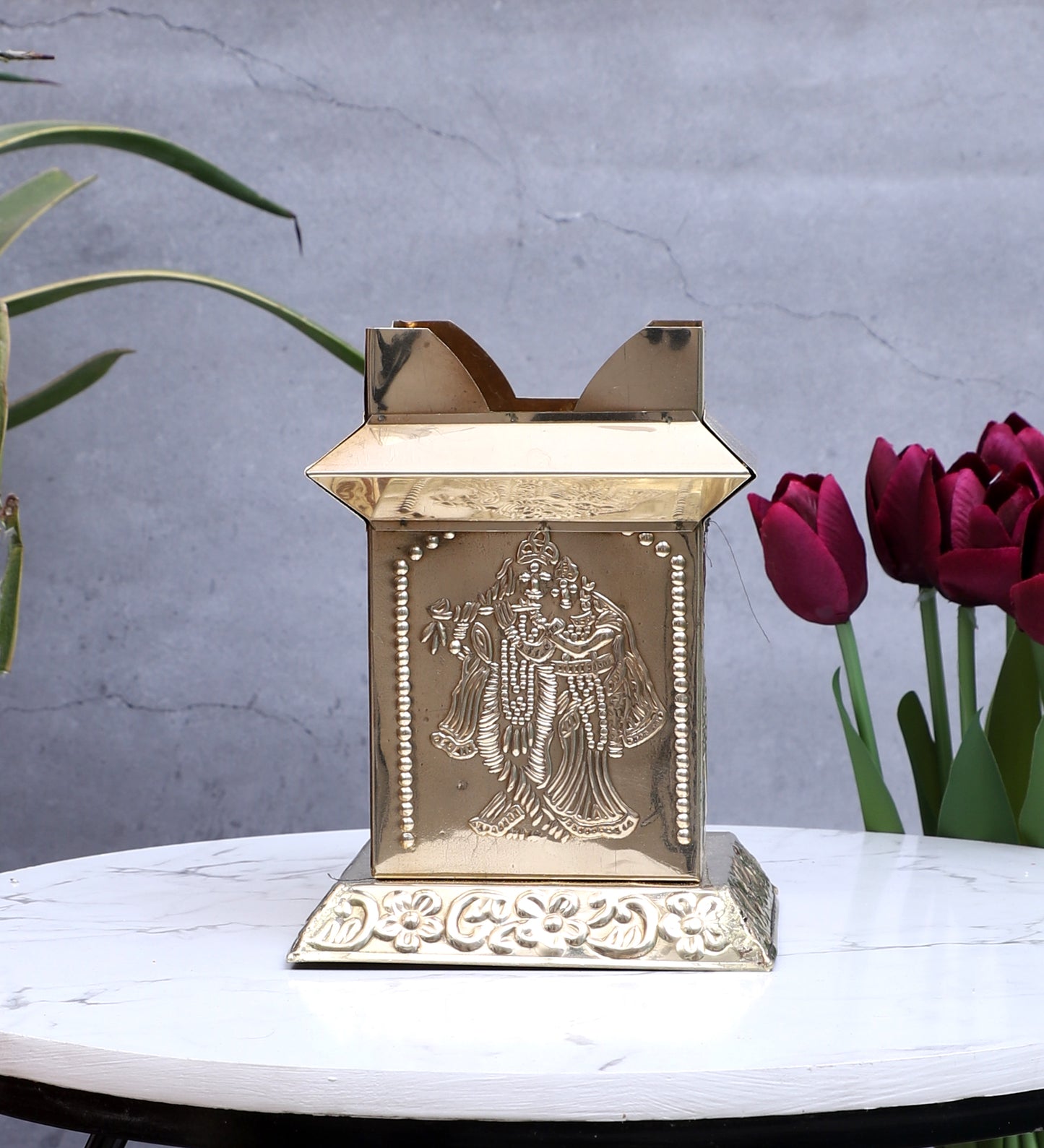 Brass Tulsi Pot