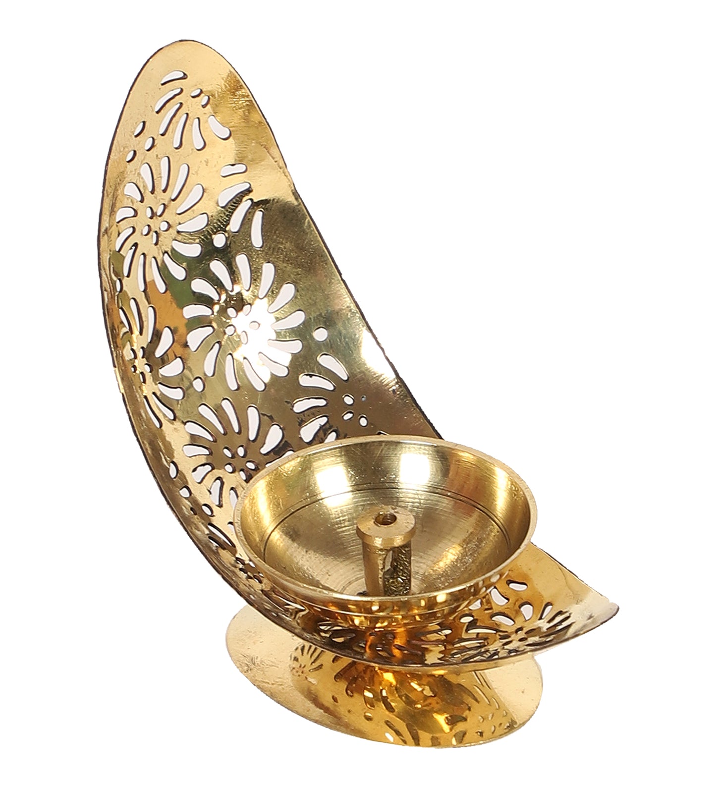 Moon Shape Brass Akhand Dia
