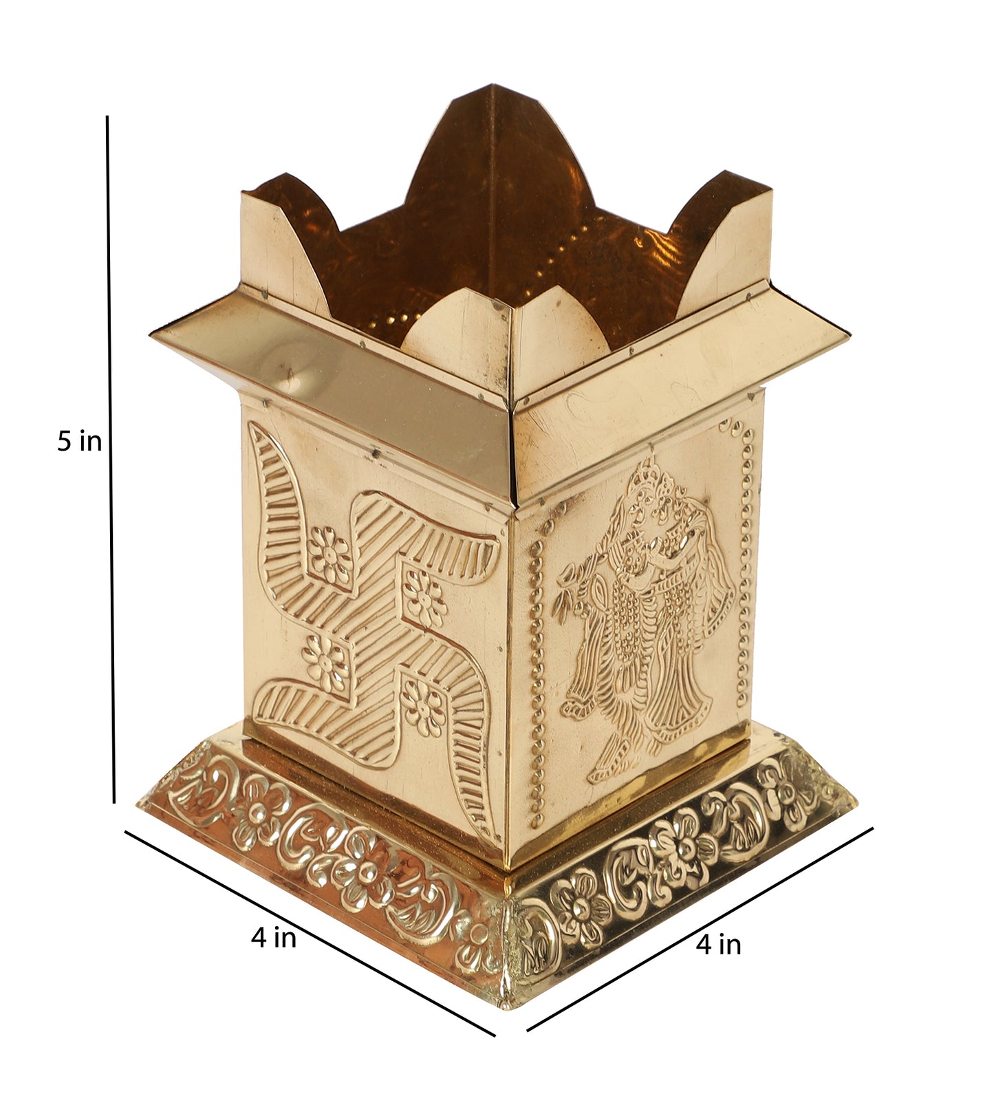 Brass Tulsi Pot
