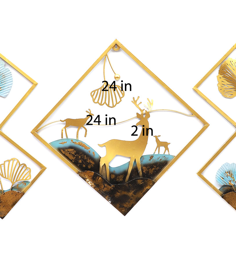 Deer Wall Art Set of 3