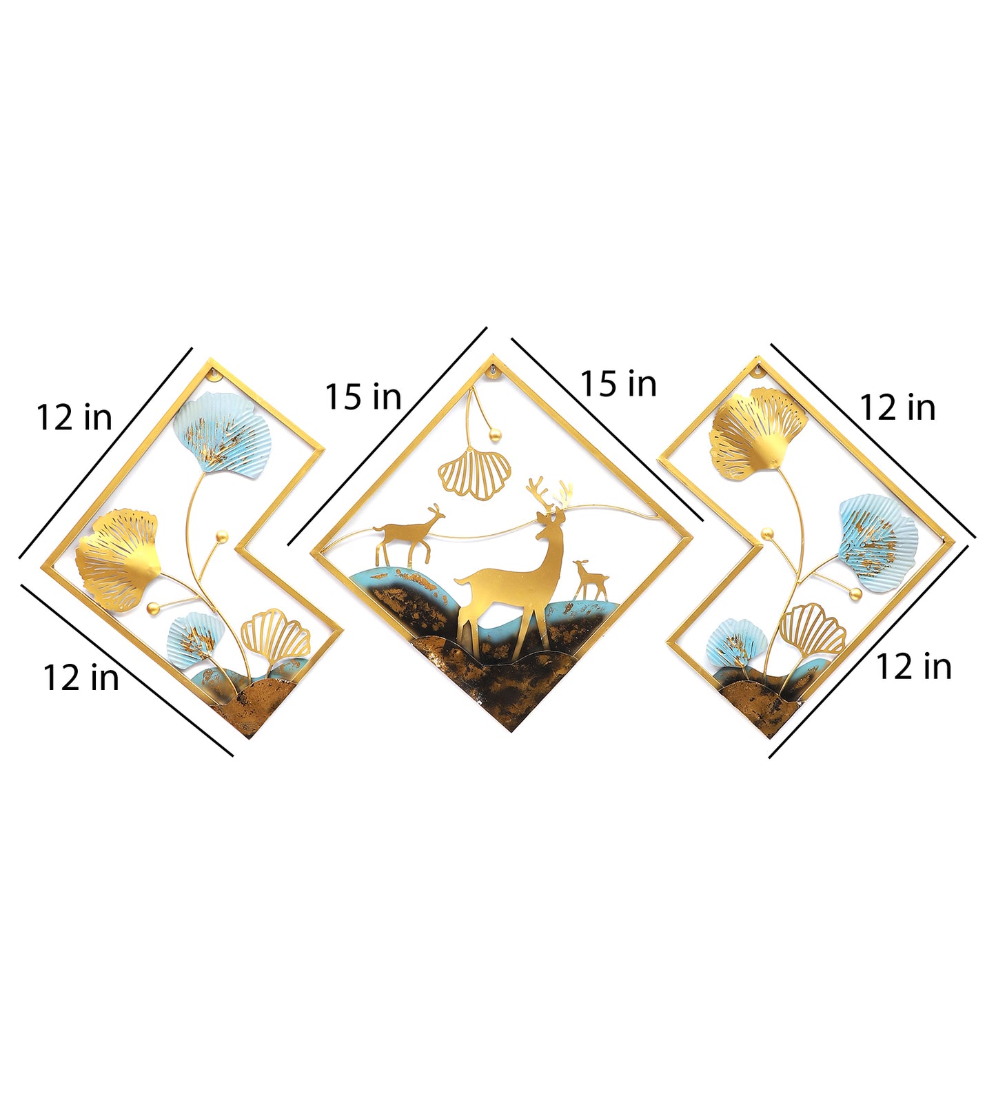 Deer Wall Art Set of 3