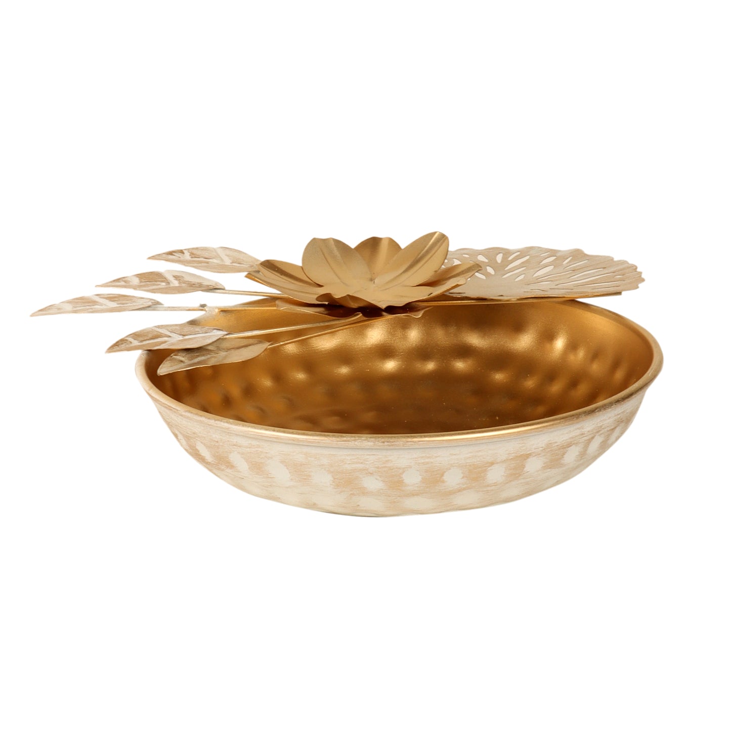 Gold FLower Urli Set of 3
