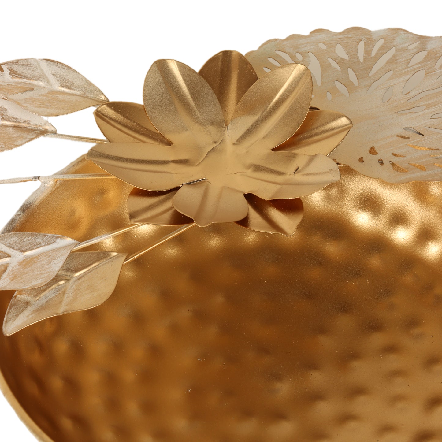 Gold FLower Urli Set of 3