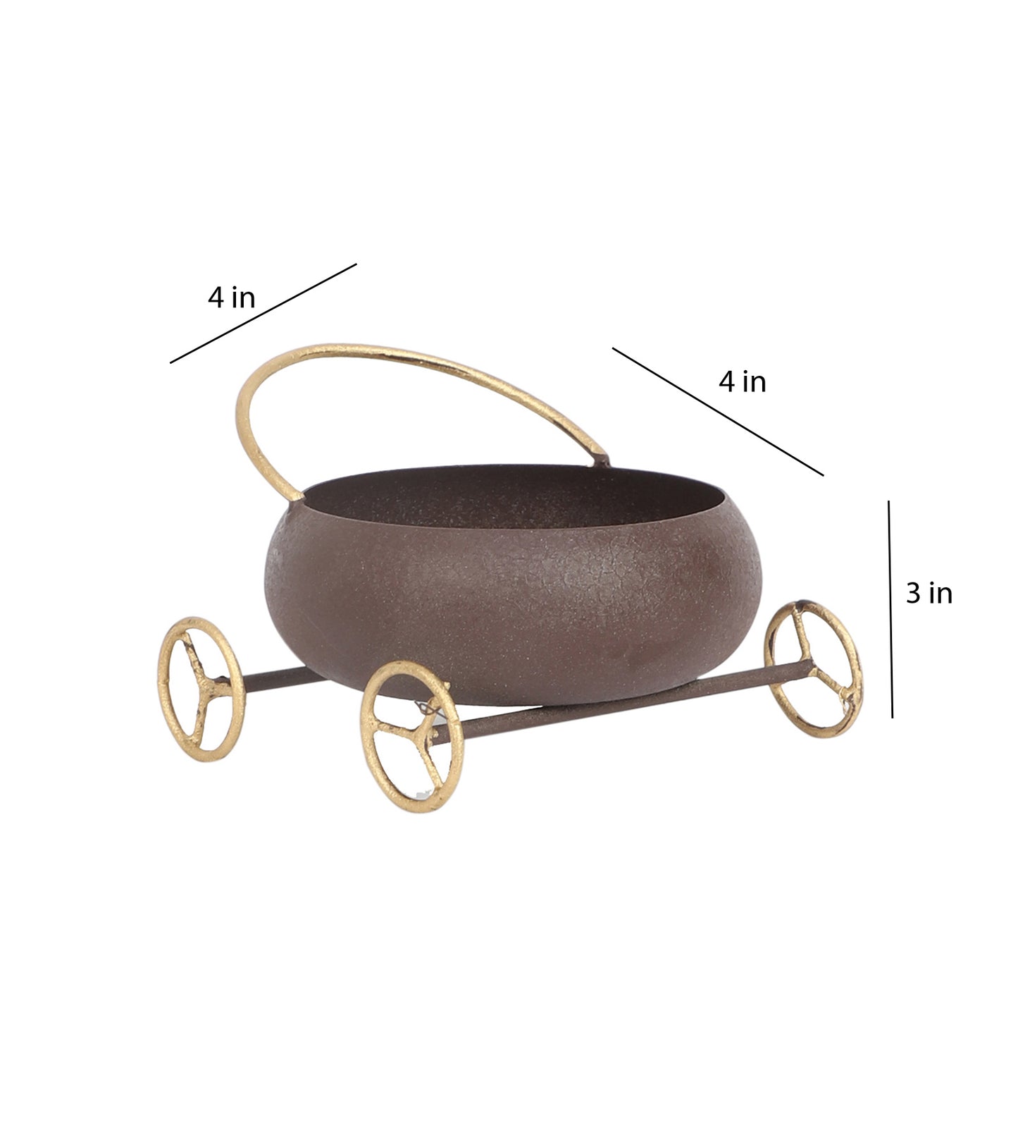 Round Bowl Snacks Platter With Wheels