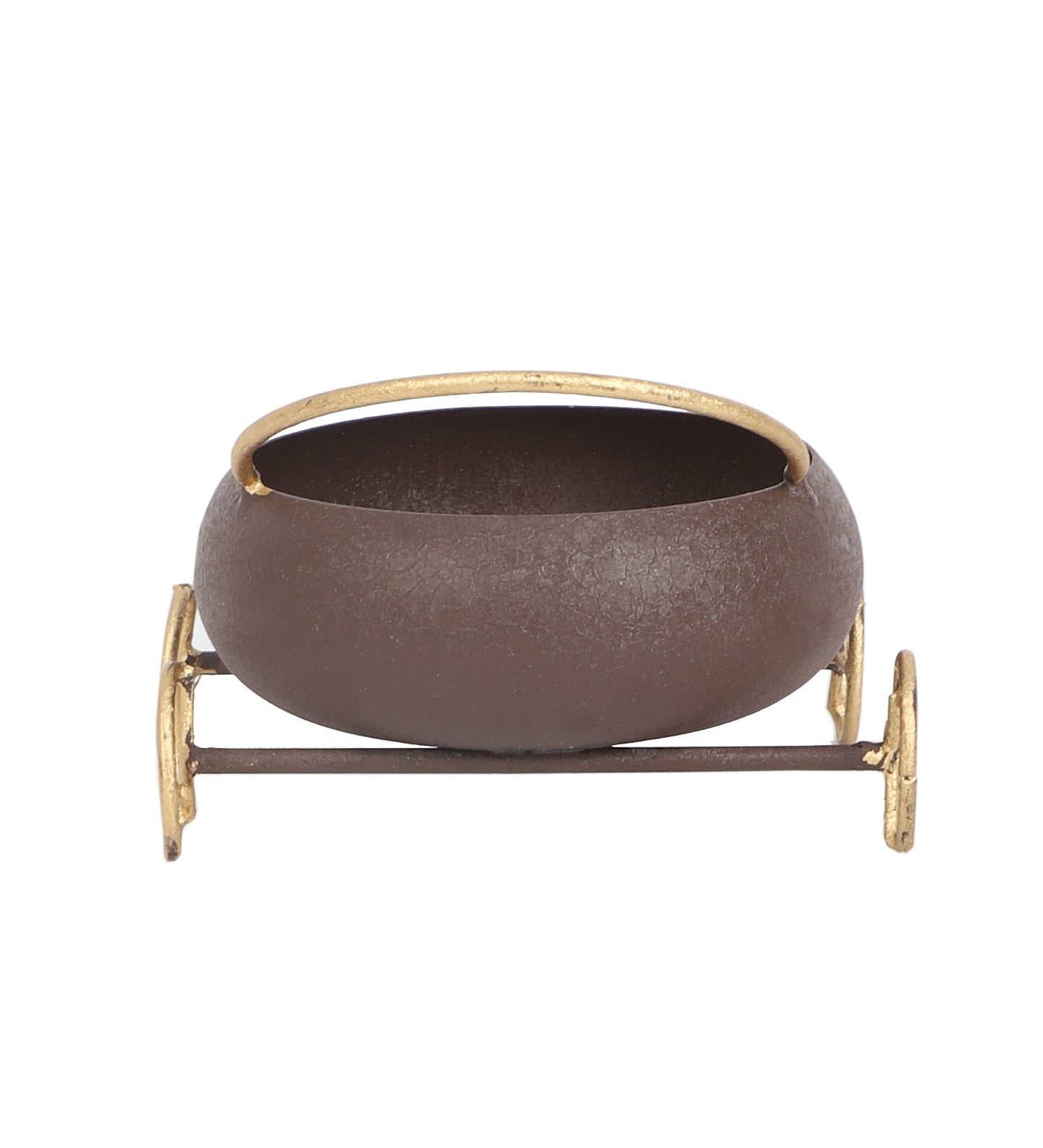 Round Bowl Snacks Platter With Wheels