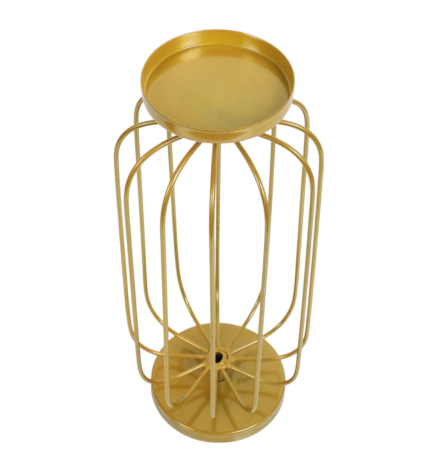 Metal Wired Oval Candle Stand Set of 2