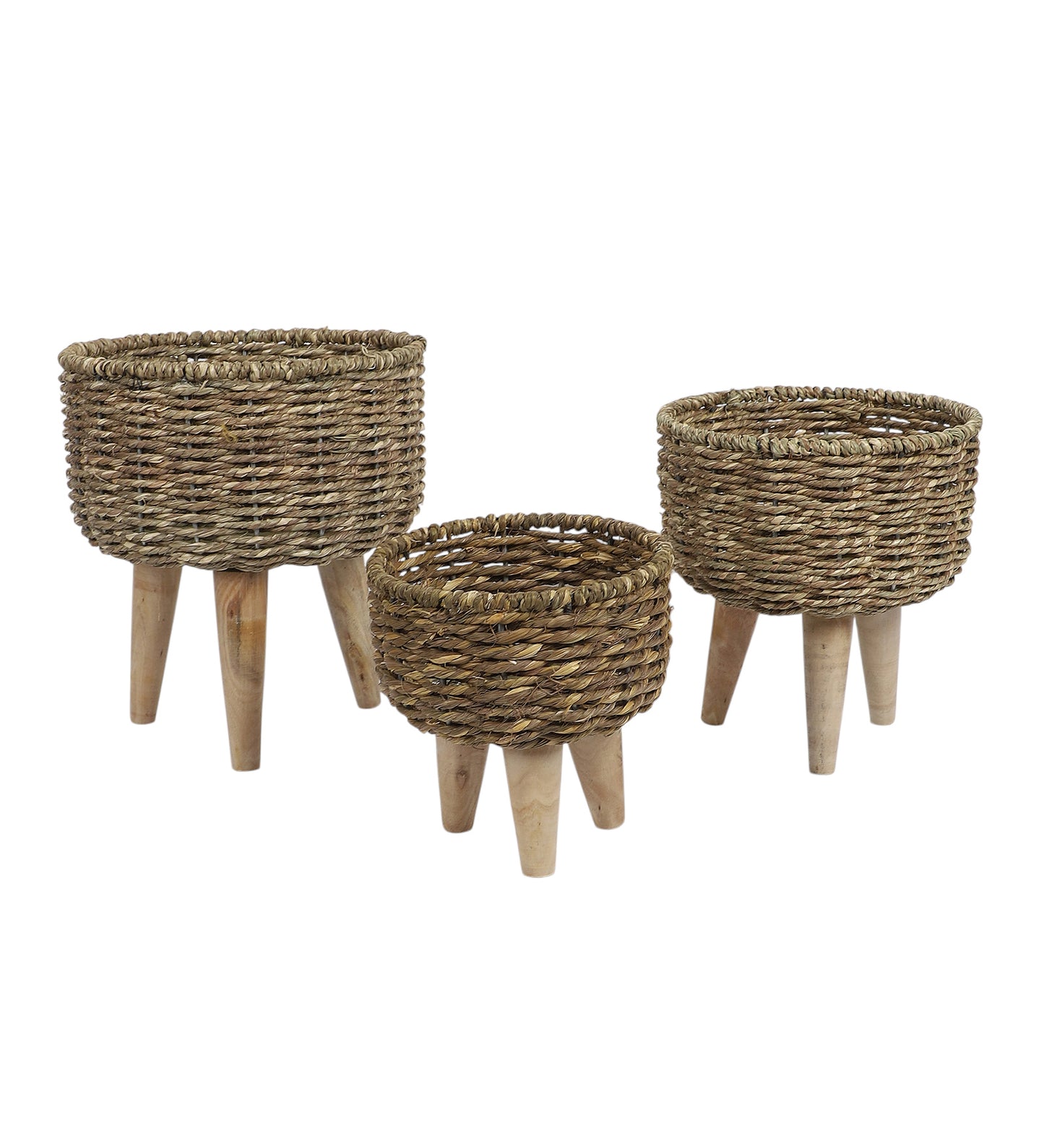 Biege Jute Planter Set of 3