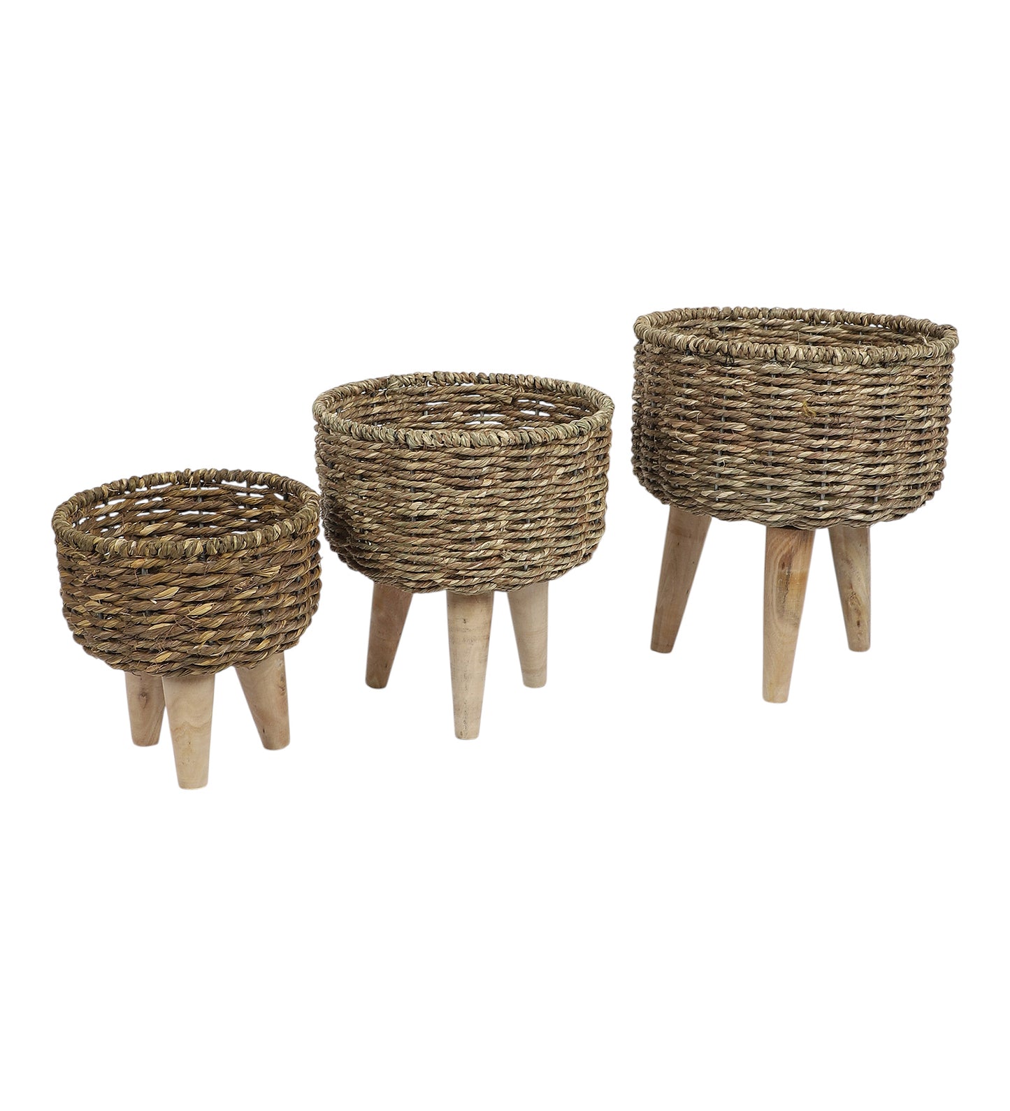 Biege Jute Planter Set of 3