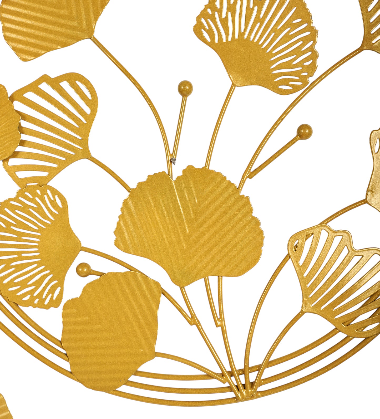 Gold half Leaves Wall Decor Set of 2