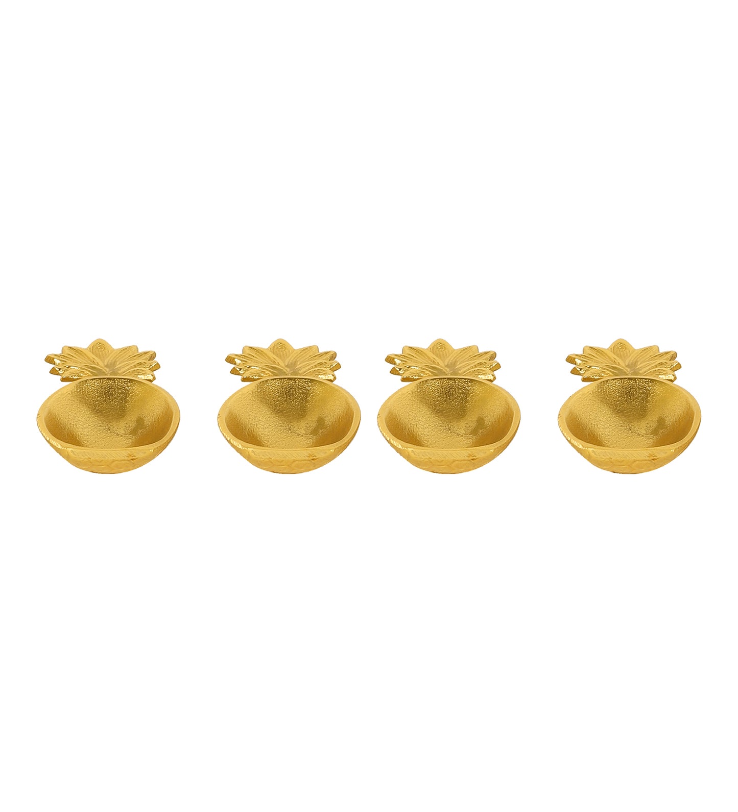 Pineapple ALuminium Platter Set of 4
