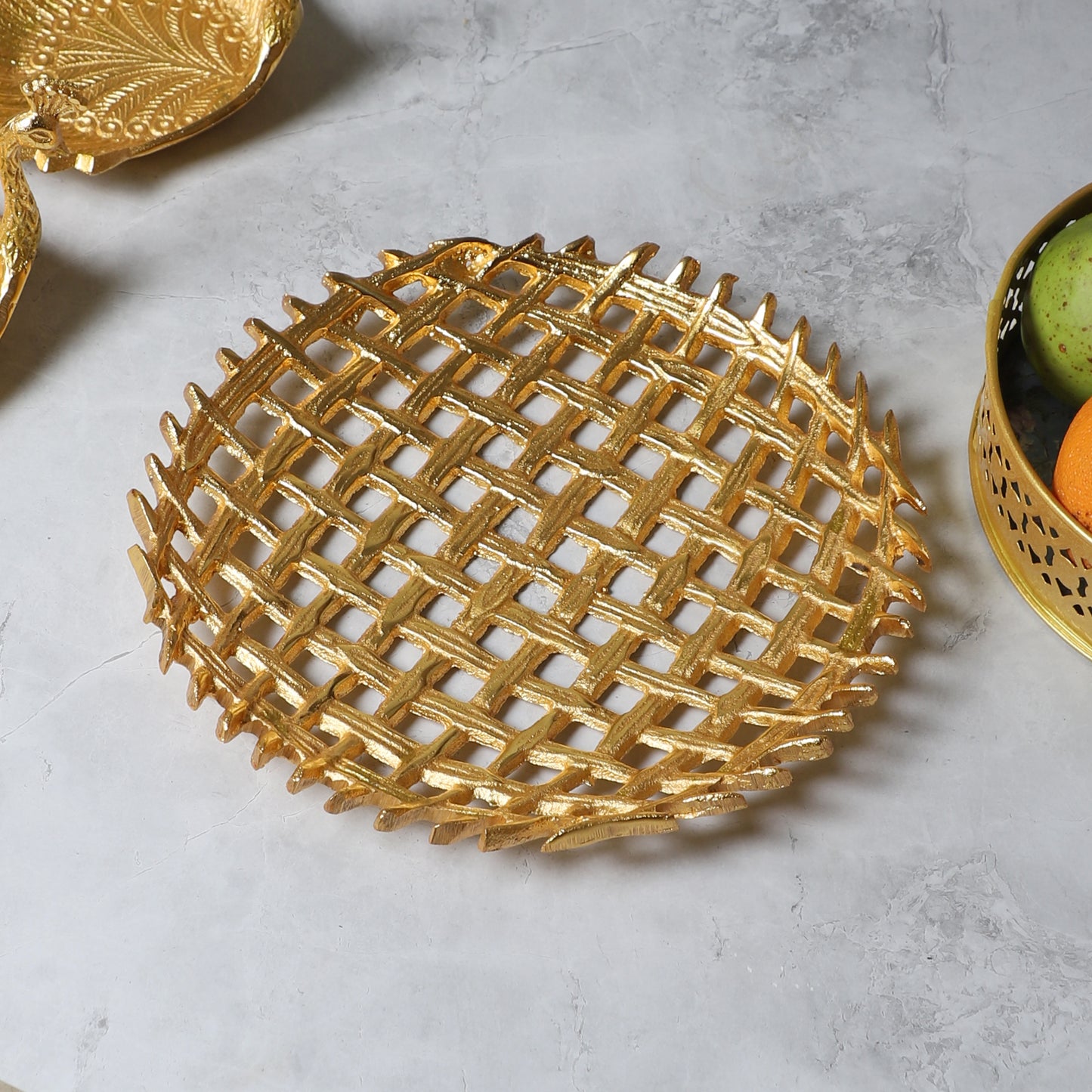 Round Wired Aluminium Platter