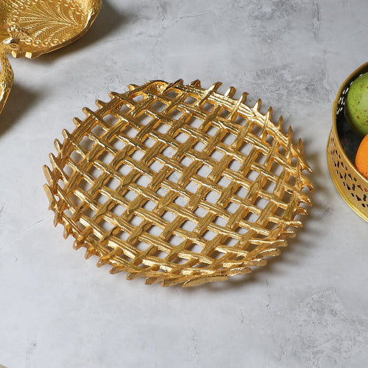 Round Wired Aluminium Platter
