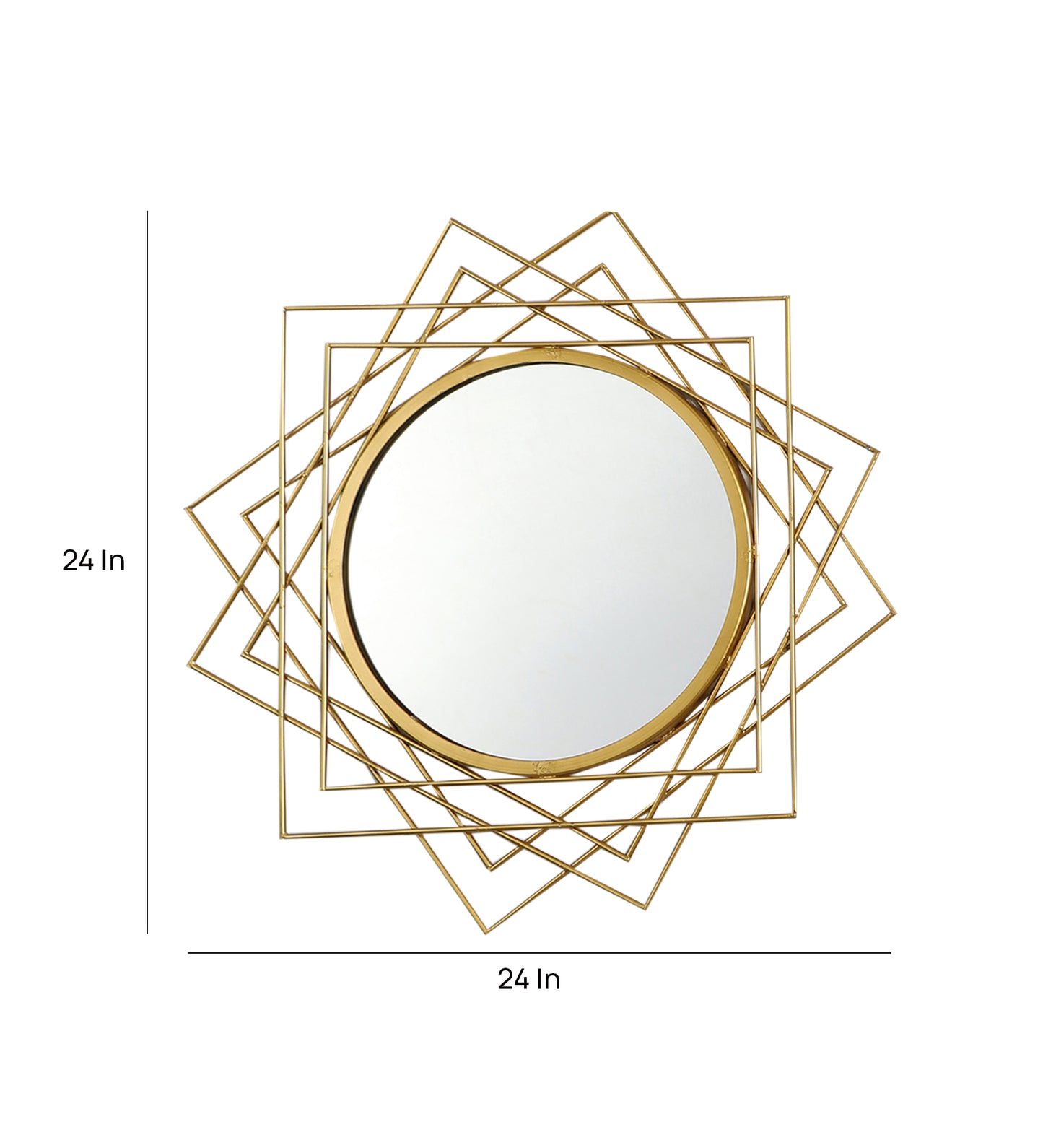 Cross Lines Wired Wall Miror