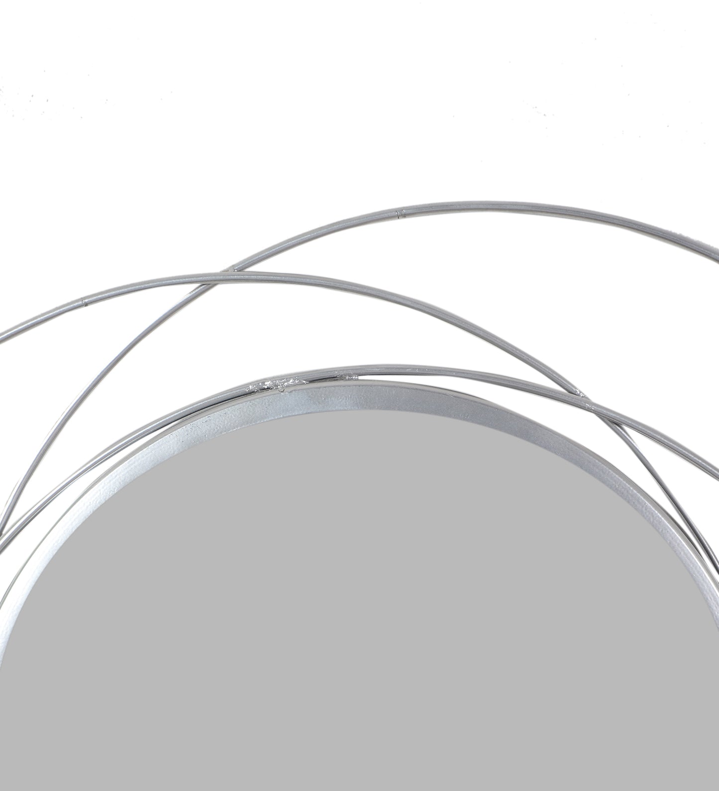 Double Wired Round Wall Mirror
