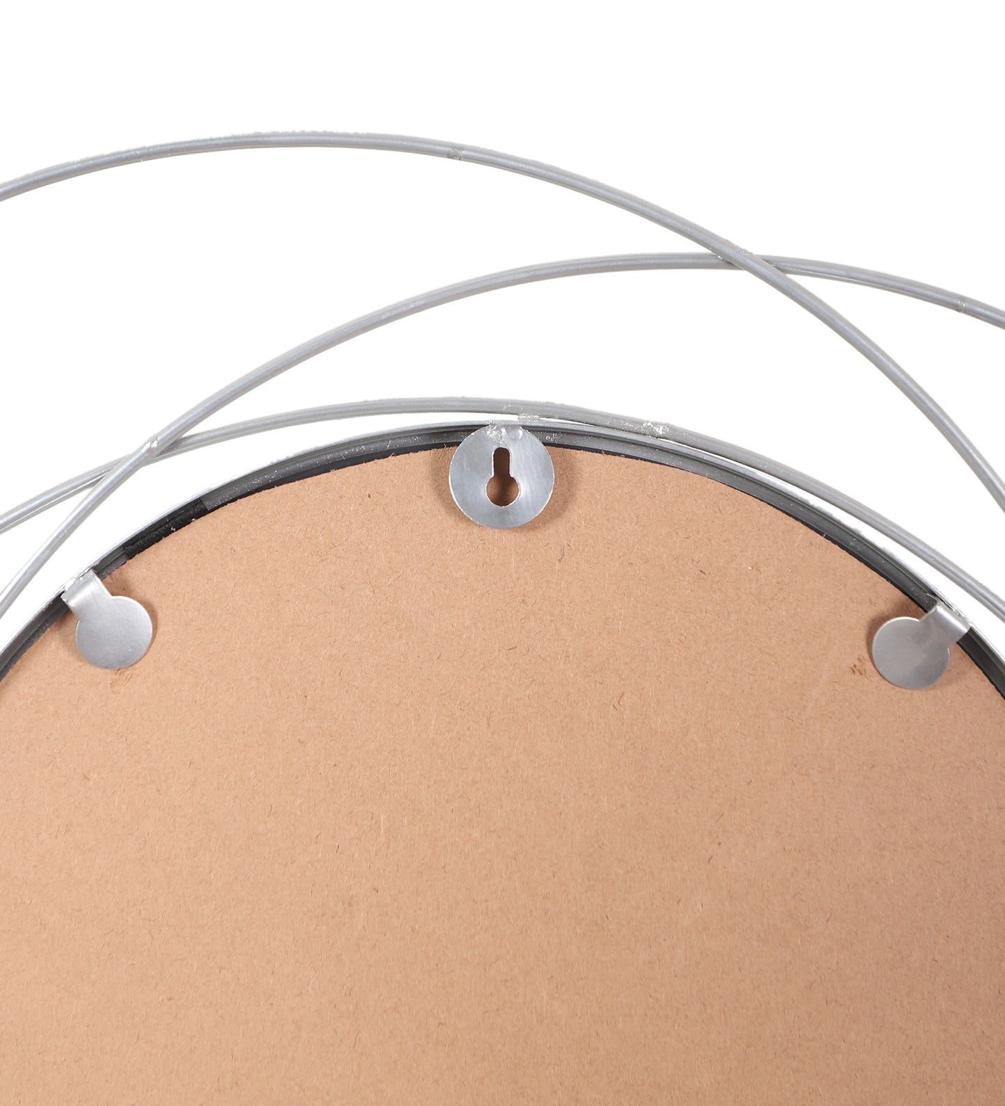 Double Wired Round Wall Mirror