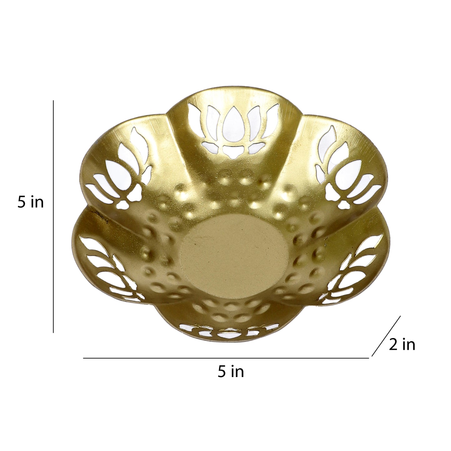 Flower Lotus Cut Tealight Holder Set of 3