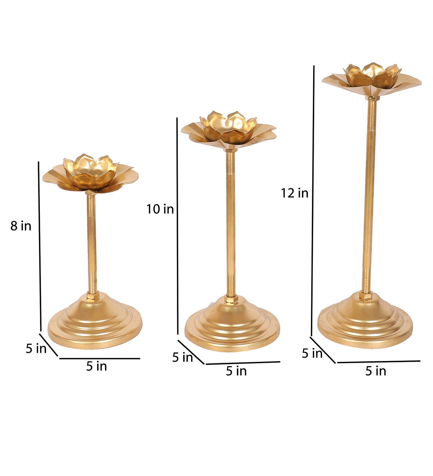 Lotus Detachable Tealight Holder Set of 6