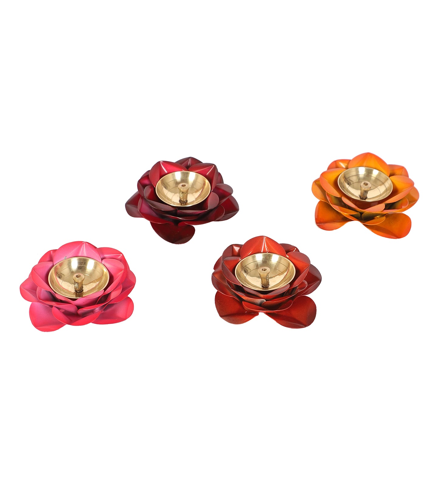 Rose Metal & Brass Dia Set of 4