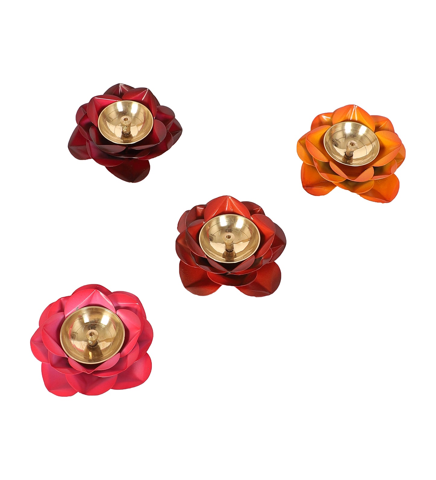 Rose Metal & Brass Dia Set of 4