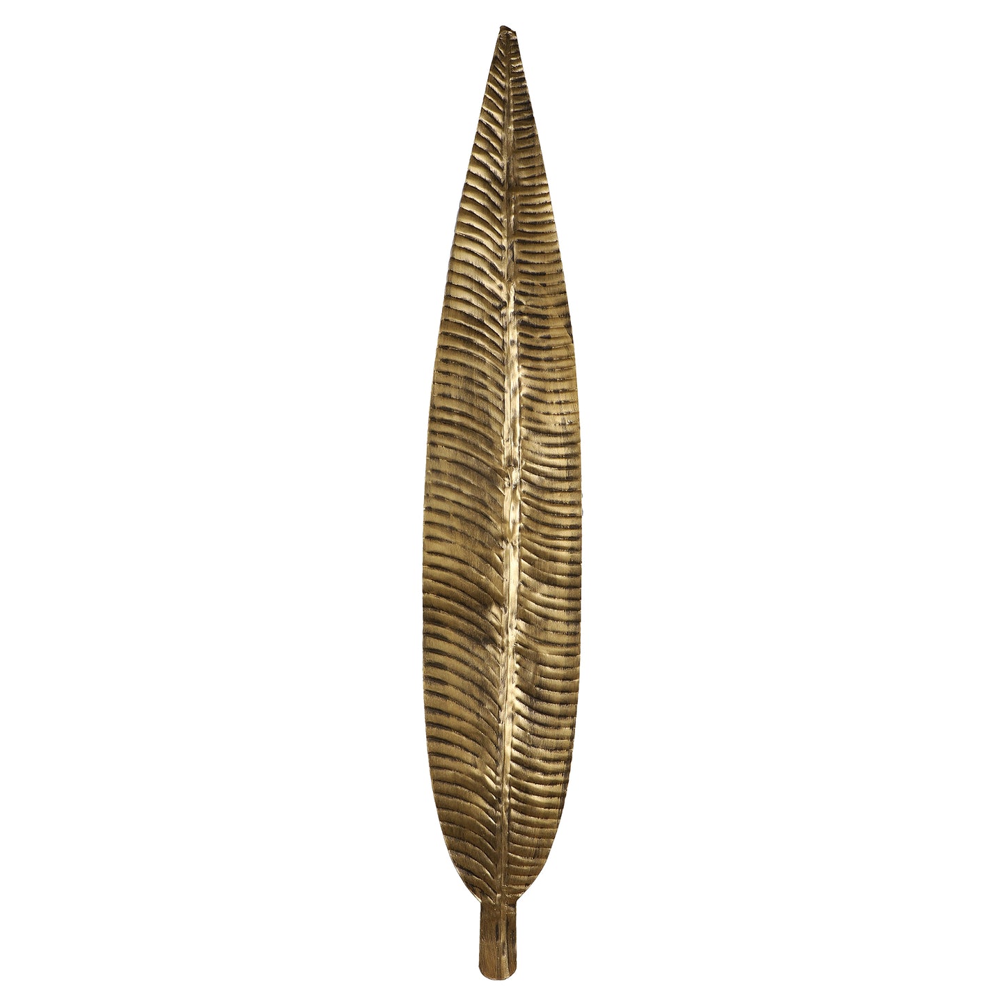 Long Antique Leaves Wall Décor Set of 2