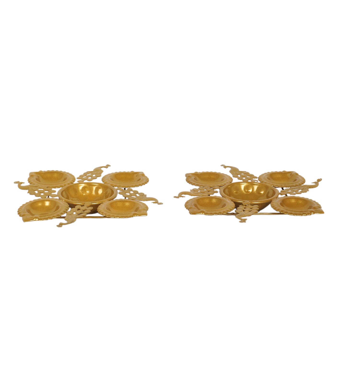 Peacock Small Dia Urli Set of 2