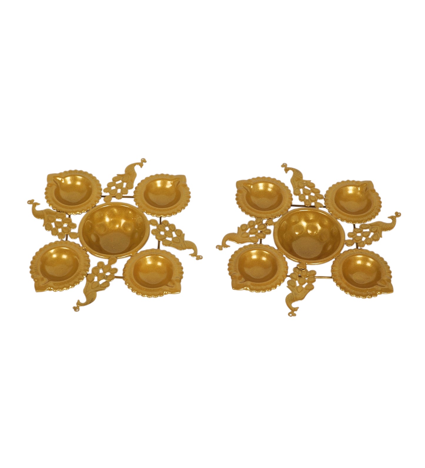 Peacock Small Dia Urli Set of 2