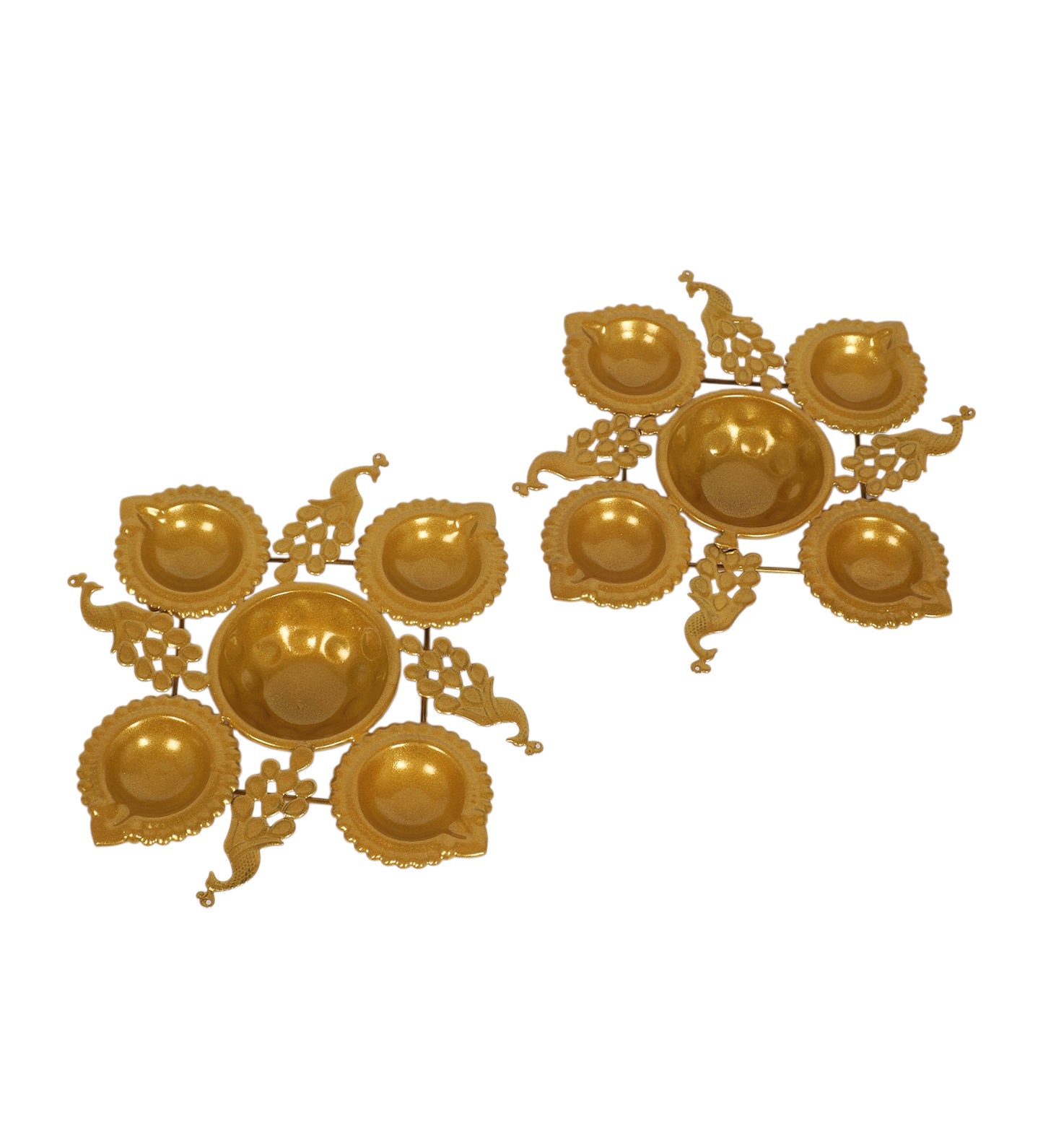 Peacock Small Dia Urli Set of 2