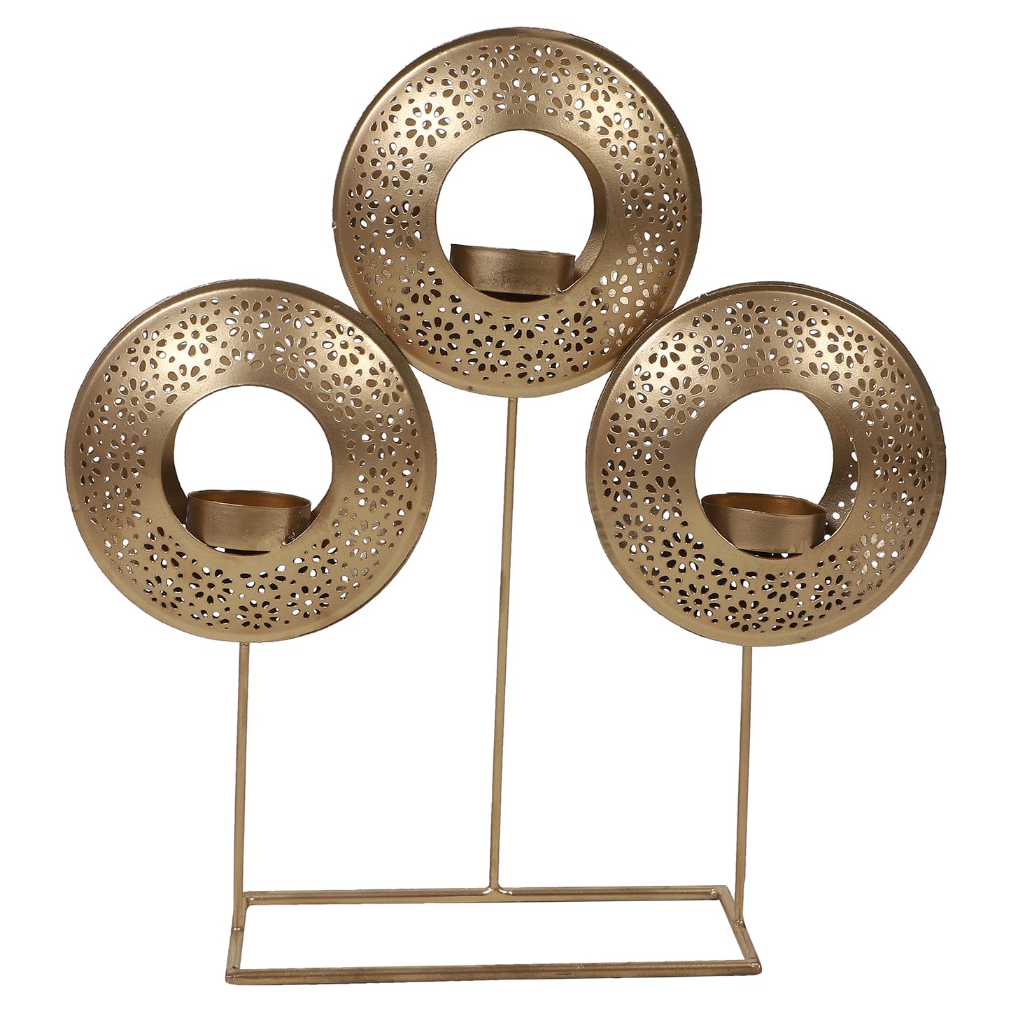 Table Round Etching Tealight Holder